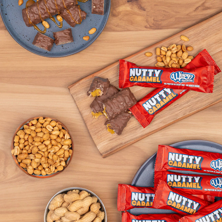 Wispy Proteiinipatukka - Nutty Caramel (10 x 55 g)