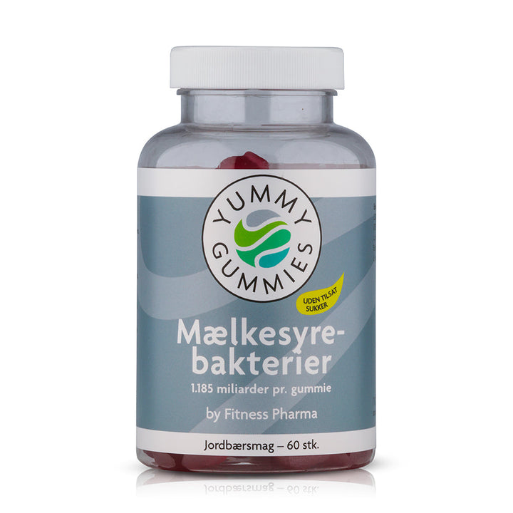 Fitness Pharma Yummy Gummies Maitohappobakteerit - Strawberry (60 kpl)