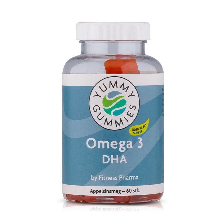 Fitness Pharma Yummy Gummies Omega 3 DHA - Orange (60 kpl)
